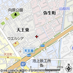 静岡県静岡市清水区天王東4-20周辺の地図