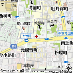 京都府京都市上京区西上善寺町187周辺の地図