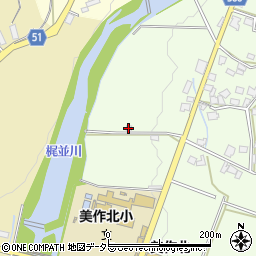 岡山県美作市楢原中33周辺の地図