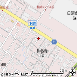 滋賀県栗東市下鈎617周辺の地図