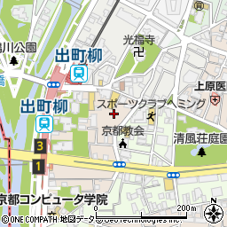 タイムズ京阪出町柳駅東駐車場周辺の地図