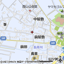 愛知県大府市長草町前屋敷46周辺の地図