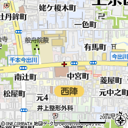 京都府京都市上京区東上善寺町周辺の地図