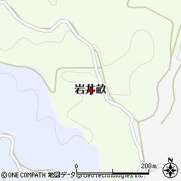 岡山県真庭市岩井畝周辺の地図