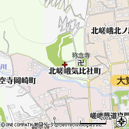 京都府京都市右京区北嵯峨気比社町4周辺の地図