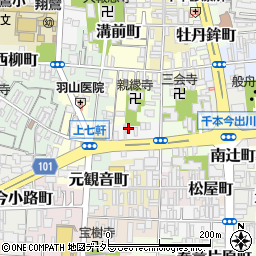 京都府京都市上京区西上善寺町190周辺の地図
