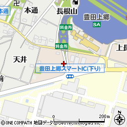 愛知県豊田市永覚町中長根周辺の地図