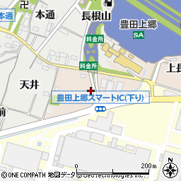 愛知県豊田市永覚町（中長根）周辺の地図