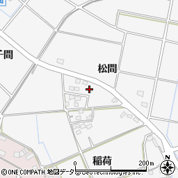 愛知県豊田市若林西町松間周辺の地図