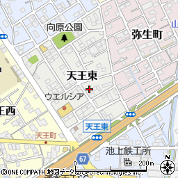 静岡県静岡市清水区天王東5-11周辺の地図