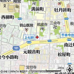 京都府京都市上京区西上善寺町184周辺の地図