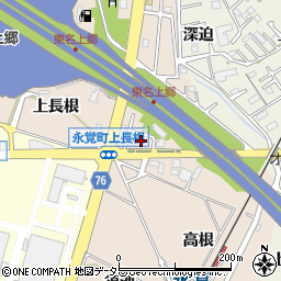 愛知県豊田市永覚町上長根3-117周辺の地図