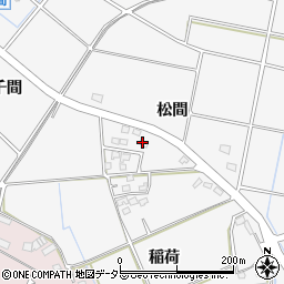 愛知県豊田市若林西町（松間）周辺の地図