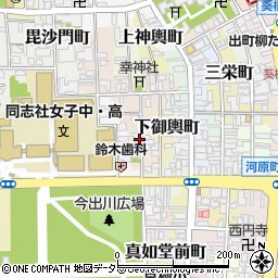 京都府京都市上京区柳風呂町周辺の地図