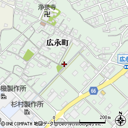 三重県四日市市広永町周辺の地図