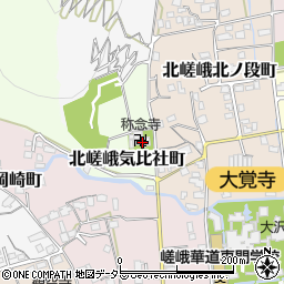京都府京都市右京区北嵯峨気比社町10周辺の地図