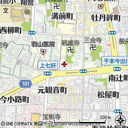 京都府京都市上京区西上善寺町185周辺の地図