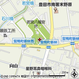 鴛鴨区民会館周辺の地図