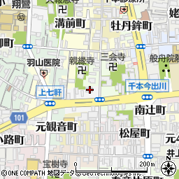 京都府京都市上京区西上善寺町195周辺の地図
