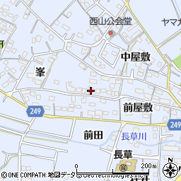 愛知県大府市長草町前屋敷53周辺の地図