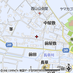 愛知県大府市長草町前屋敷50周辺の地図