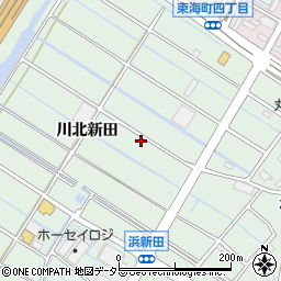 愛知県東海市大田町川北新田110周辺の地図