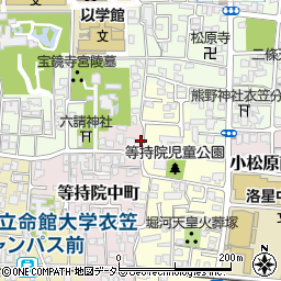 京都府京都市北区等持院中町3-6周辺の地図