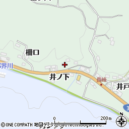 愛知県豊田市花沢町井ノ下周辺の地図