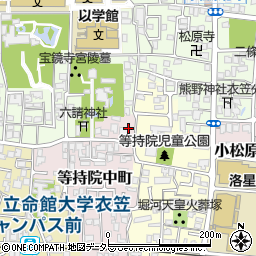 京都府京都市北区等持院中町4-1周辺の地図