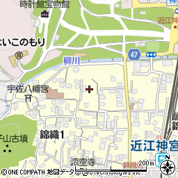 〒520-0027 滋賀県大津市錦織の地図