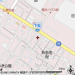 滋賀県栗東市下鈎612周辺の地図