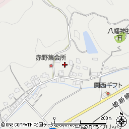 岡山県真庭市赤野周辺の地図