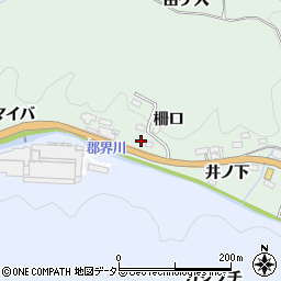 愛知県豊田市花沢町柵口周辺の地図