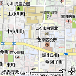 京都府京都市上京区元新在家町166-4周辺の地図