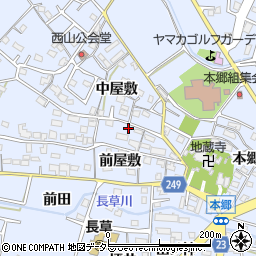 愛知県大府市長草町前屋敷37周辺の地図