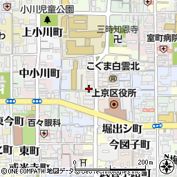 京都府京都市上京区元新在家町166周辺の地図