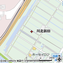 愛知県東海市大田町川北新田91周辺の地図