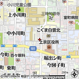 京都府京都市上京区元新在家町166-3周辺の地図