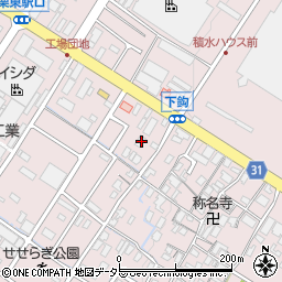 滋賀県栗東市下鈎689周辺の地図