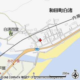 千葉県南房総市和田町白渚1182-1周辺の地図