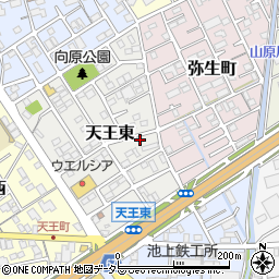 静岡県静岡市清水区天王東5-19周辺の地図