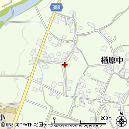 岡山県美作市楢原中461-1周辺の地図