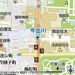今出川駅周辺の地図