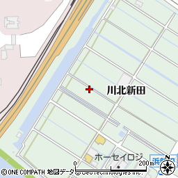 愛知県東海市大田町川北新田92周辺の地図