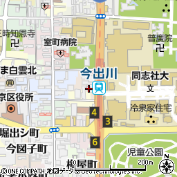 Indigo 今出川店周辺の地図
