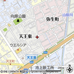 静岡県静岡市清水区天王東5-23周辺の地図