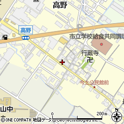 滋賀県栗東市高野396-6周辺の地図