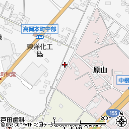 愛知県豊田市高岡本町秋葉105-1周辺の地図