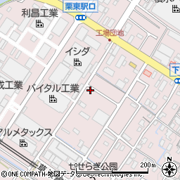 滋賀県栗東市下鈎1740周辺の地図