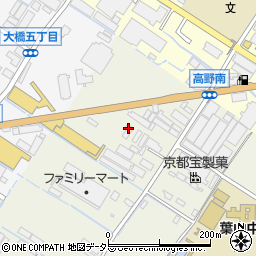 オーウエル株式会社　京滋営業所周辺の地図